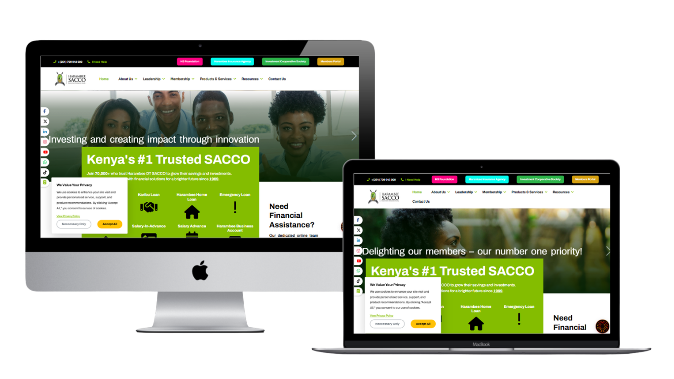 Harambee DT SACCO on desktop