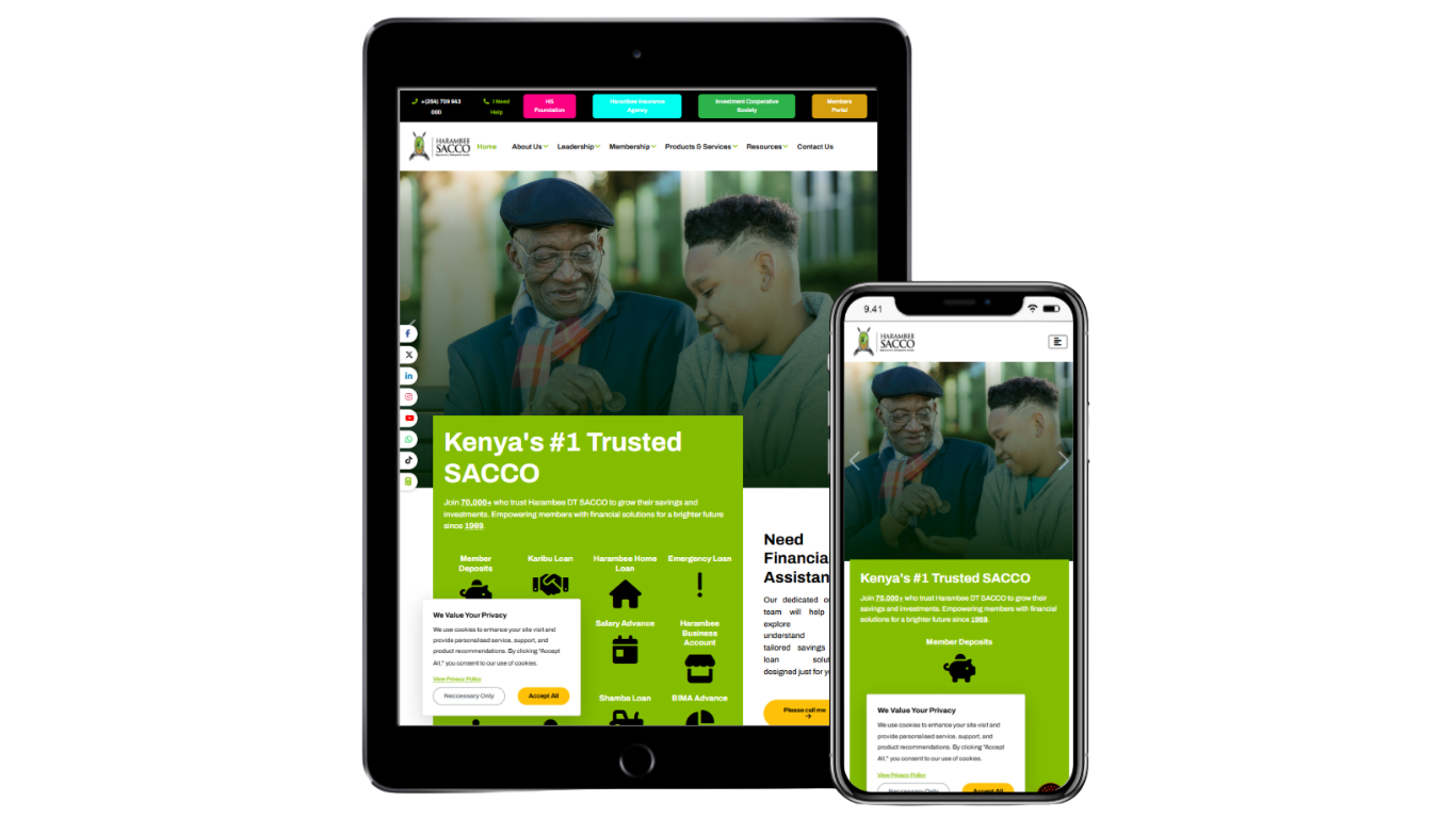 Harambee DT SACCO on mobile